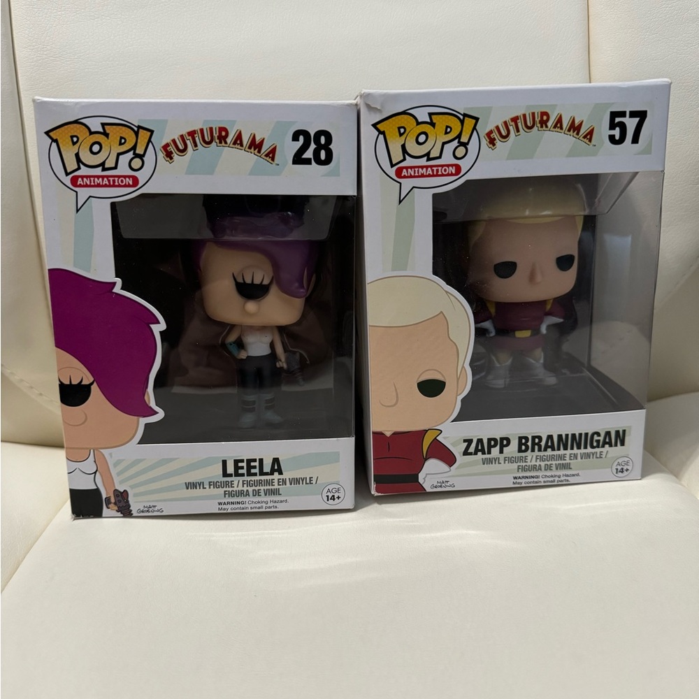 Funko Pop! Animation Futurama Leela and Zapp Figures